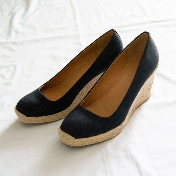 J. Crew Factory Canvas Espadrille Wedges - Picture 2 of 5